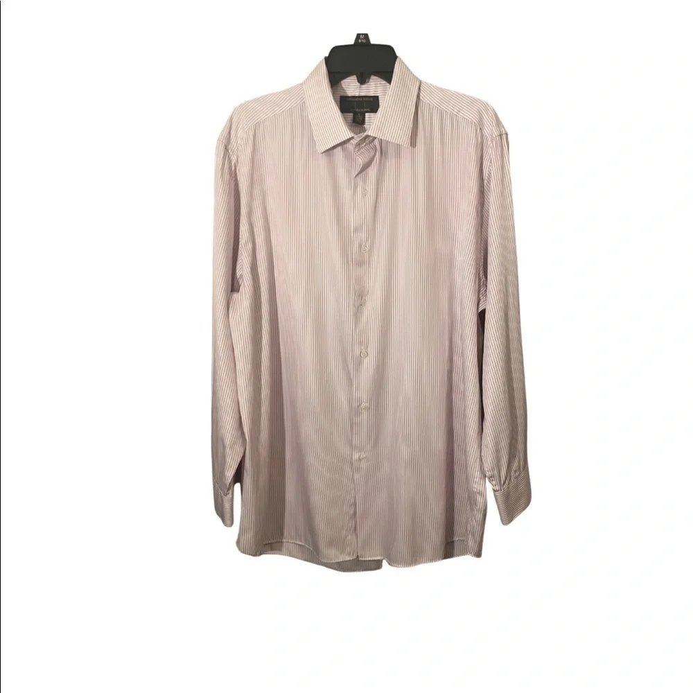 ALEXANDER Julian Men’s Striped Dress Shirt Size Large - Picture 1 of 4